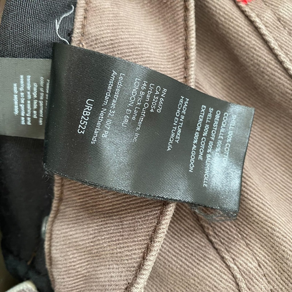 New BDG Urban Outfitters Patchwork Cowboy Jean Denim Brown/Cream Women's Size 31 - Picture 7 of 7